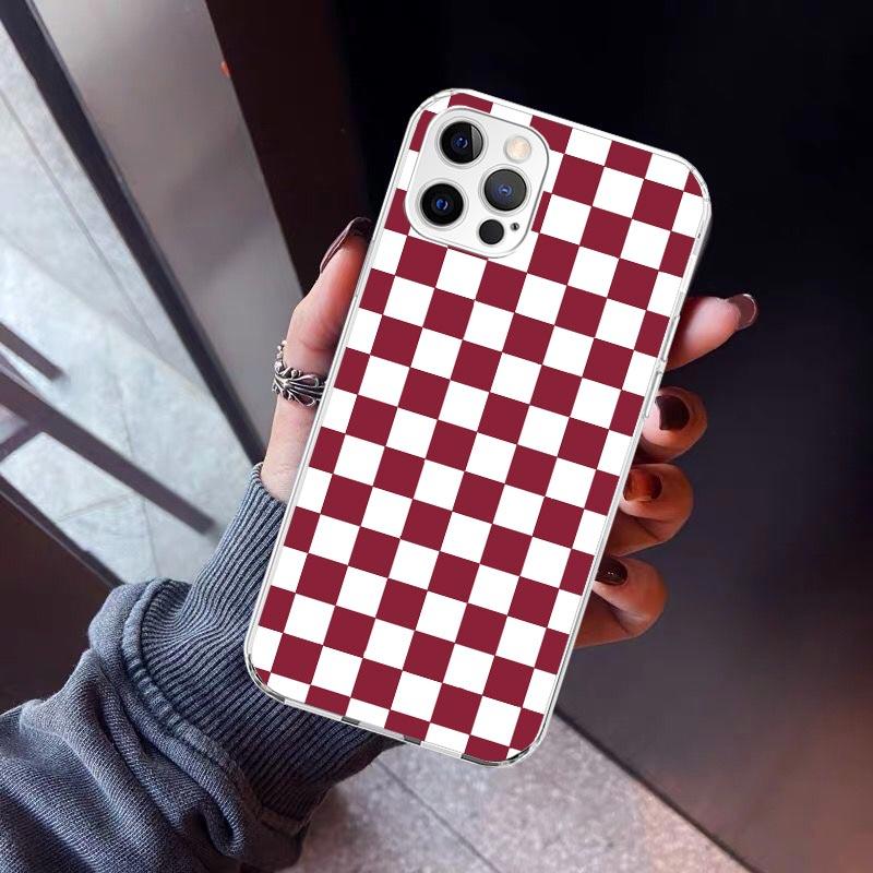 Retro Classic Chess Board Grid Phone Case For iPhone 17 Air 11 13 Mini 14 15 Plus 16 12 Pro Max 16E SE 7 8 Pattern Soft TPU Back