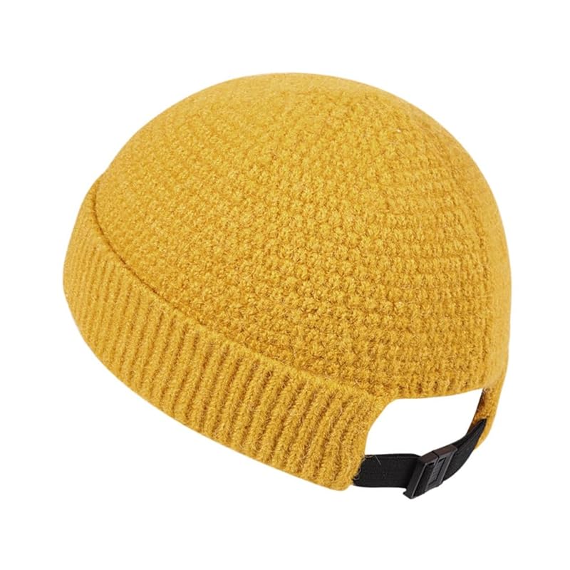 

[Karsaer] knit hat men s knit watch ladies islam watch with buckle all seasons Plain color short watch cap spring summer fall winter knit cap indoor