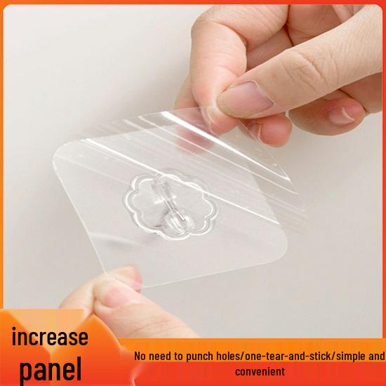 Waterproof Transparent Adhesive Wall Hook for Bathroom & Kitchen