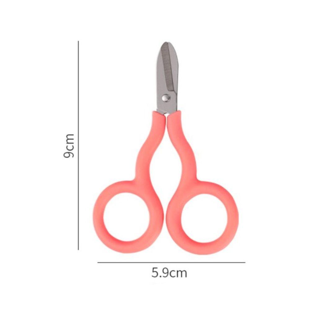Stainless Steel Mini Pocket Scissors Paper Work Paper Cutter INS Safe Mini Scissor Office School
