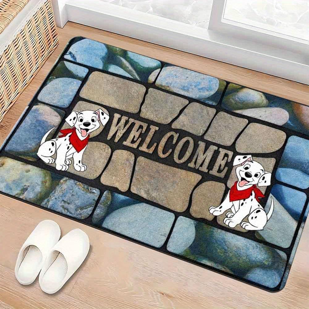 

Дисней Далматинцы Приветственный Коврик Коврик с Веселым Мультяшным Псом для Входа в Дом, Дверей Спальни и Ванной Ручной Коврик для Ванной 40x60cm