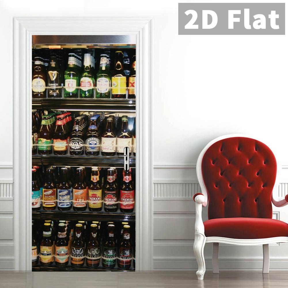 76Style 77/90cm Self-Adhesive Door Stickers Removable Wall Sticker Scenery Wallpaper Stone Stair Murals for Doors Modern Home Decor