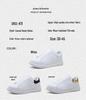 Unisex Plus Size White Leather Waterproof Shoes - Casual Spring/Autumn Sneakers for Teens