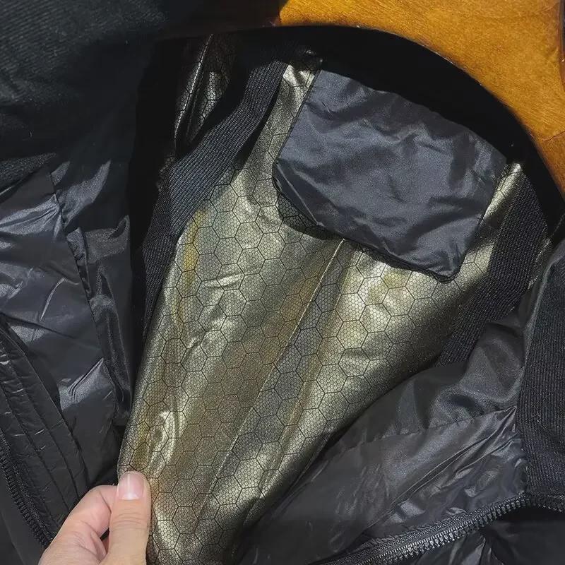 2023 Unisex Schwarze Glänzende Waschbare Daunenjacke - Kältebeständiger & Warmer Wintermantel