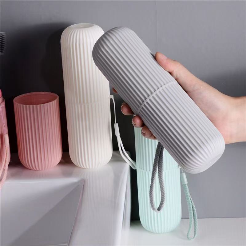 Portable Toothpaste Toothbrush Protect Holder Case Travel Camping Storage Box Organizer Travel Toiletries Storage Cup New Creat