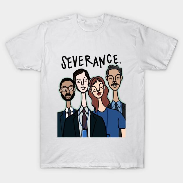 

Men Black Print T-shirt Severance No-Cut Transfer Paper Print Cotton Tshirt 2XL білий