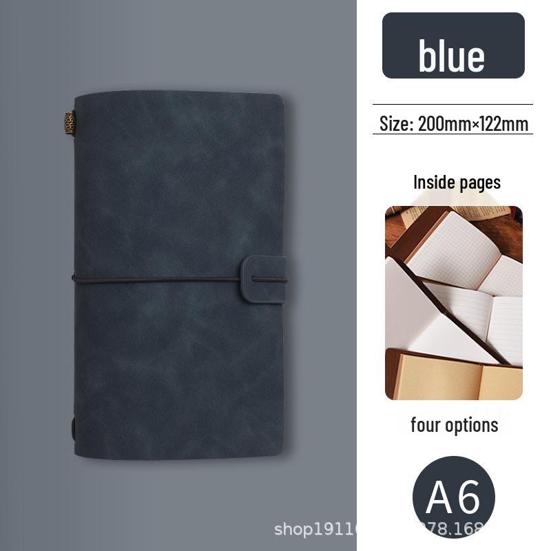 Diário de Viagem Vintage de Folhas Soltas - Capa Mole, Caderno Diário com Encadernação por Carimbo