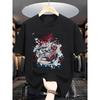 Summer Men's Fashion Print Short Sleeve T-Shirt,Casual, Breathable , Comfortable