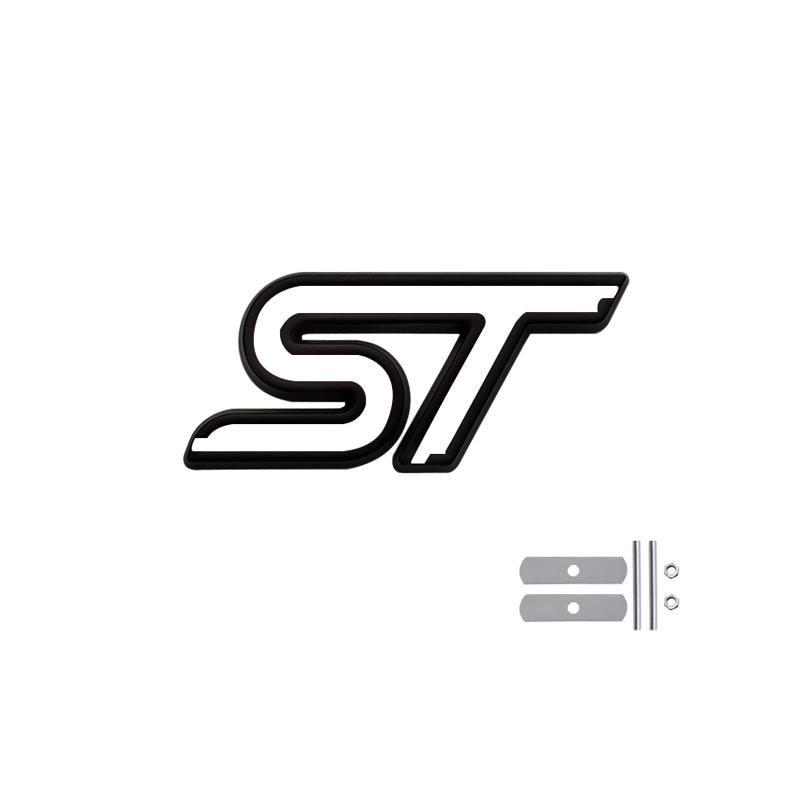 ST Logo Grille Badge τρισδιάστατο μεταλλικό έμβλημα αυτοκόλλητο για ST Line Fiesta Focus Edition Car X KUGA Mondeo Ecosport Αξεσουάρ