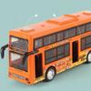 Leichte Musik Doppeldeckerbus Modell Tür öffnen Sightseeing-Bus Modell Kinder Schüler