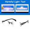 For Male Stylish Male's Reading Eyewear Rimless Design Presbyopic Eyewear Blue Light Blocking Alloy Metal Frame