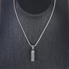 European and American Titanium Steel Necklace Men's Hip Hop Bounce Di Mantra Pendant Pendant ,A Gift for My Boyfriend