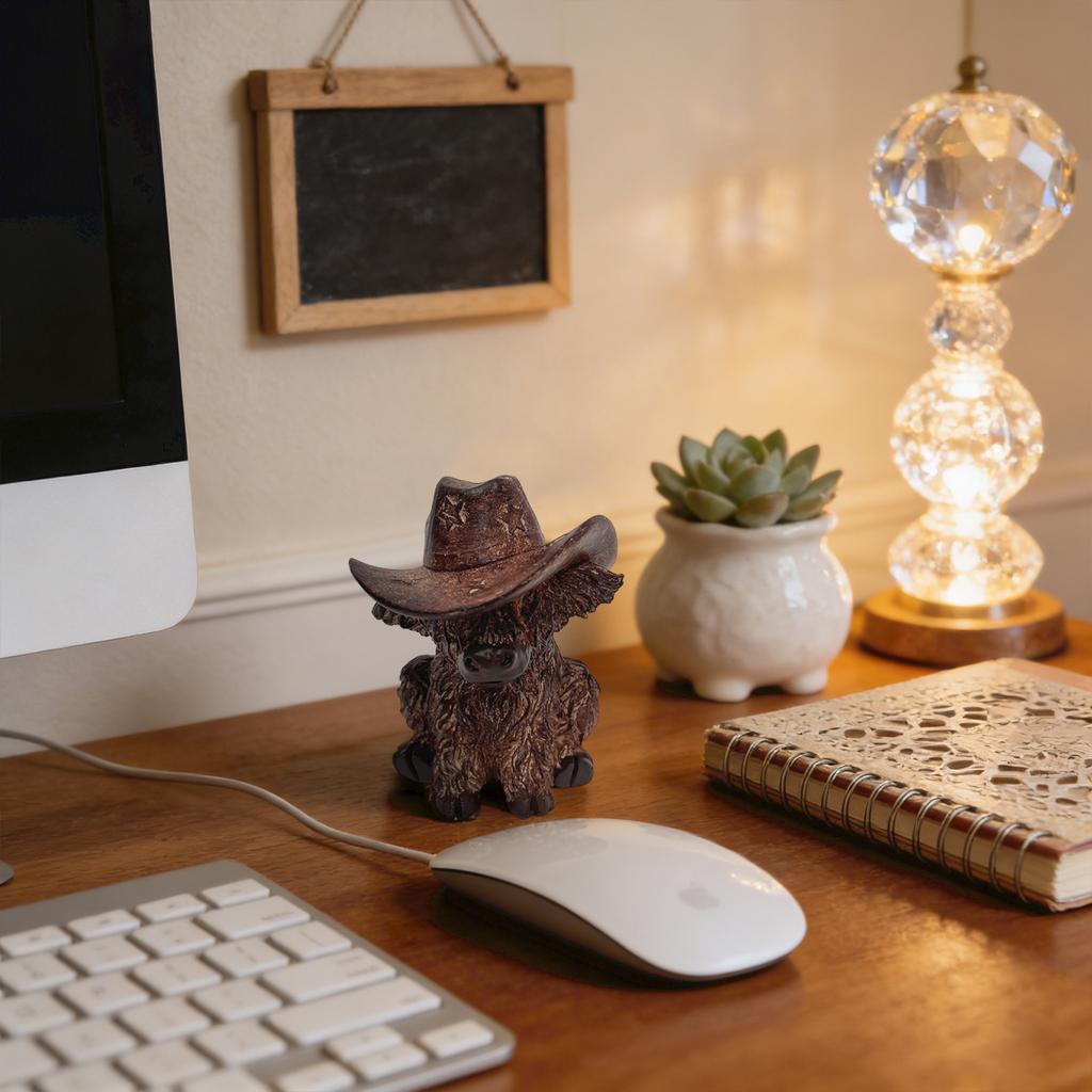 Cow Resin Figurine, Baby Calf Decoration, Festive Atmosphere Home Decoration, Craft Item