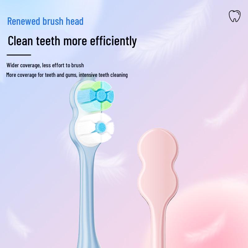 Japanese Double Spiral Soft Bristle Toothbrush Set - Advanced Gum Care, 2-Piece
