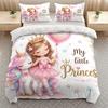 Kleinkind Prinzessin Muster Bettwäsche Bettbezug Set Mehrere Größen Deckenbezug Queen Size Schlafzimmer Bettwäsche Dekoration Maschinenwaschbar Erwachsener Junge Mädchen Schlafzimmer