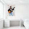 George Michael Vintage Plåtskylt Retro Rock 'n' Roll Akustisk Gitarr Metallplatta för Hembar Man Cave Dekor