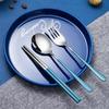 4pcs/Set 304 Stainless Steel Tableware Set with Case Bag Dinnerware Sets Cutlery Set  Outdoor