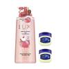 Peach Scent Shower Gel & Vaseline Jelly Skincare Set