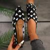 Fashion Women Flats Shoes 2025 Spring New Knit Breathable Loafers Square Beautiful Princess Sneakers Rubber Sole Comfortable Flats Shoes