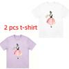 Fun The Girl Waiting Print Women's T-Shirts Summer Fashion Street Outdoor Casual T-shirt Tops for Men's and Women's Tees Top