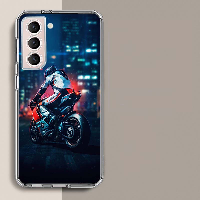 Moto Cross Motorcycle Sports Phone Case For Galaxy A14 A24 A34 A54 Samsung A02S A12 A22 A32 A42 A52 A72 A13 A33 A53 5G A03 A03S