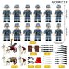 M8181 Eighth Route Army Assembly Assembled Small Particle Puzzle Toy Carriage and Fired Gun