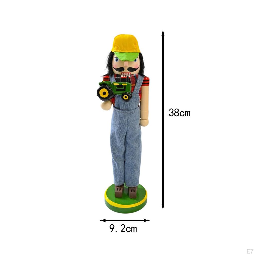 Weihnachtsdekoration Nussknacker Foto Requisiten Holz für Wohnzimmer Feiertag