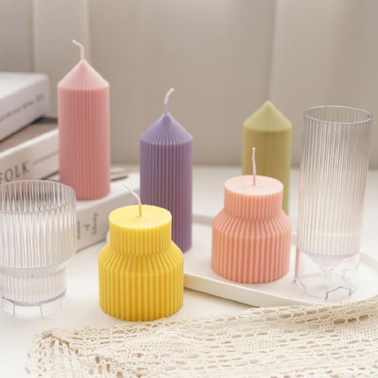 Exquisite Plastic Stereo Candle Mold Handmade Scented Candle Mould Epoxy Mold