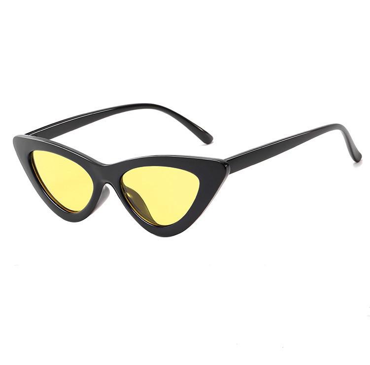 Vintage Okulary przeciwsłoneczne Kocie oko Kobiety Seksowne Retro Małe Kocie oko Okulary przeciwsłoneczne Markowy Projektant Kolorowe Okulary Dla Kobiet