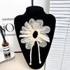 Multi-Layer Mesh Pleated Small Daisies Irregular Streamers Flower Decoration Corsage Headdress Wedding Dress Children'S Clothing Cloth Sticker