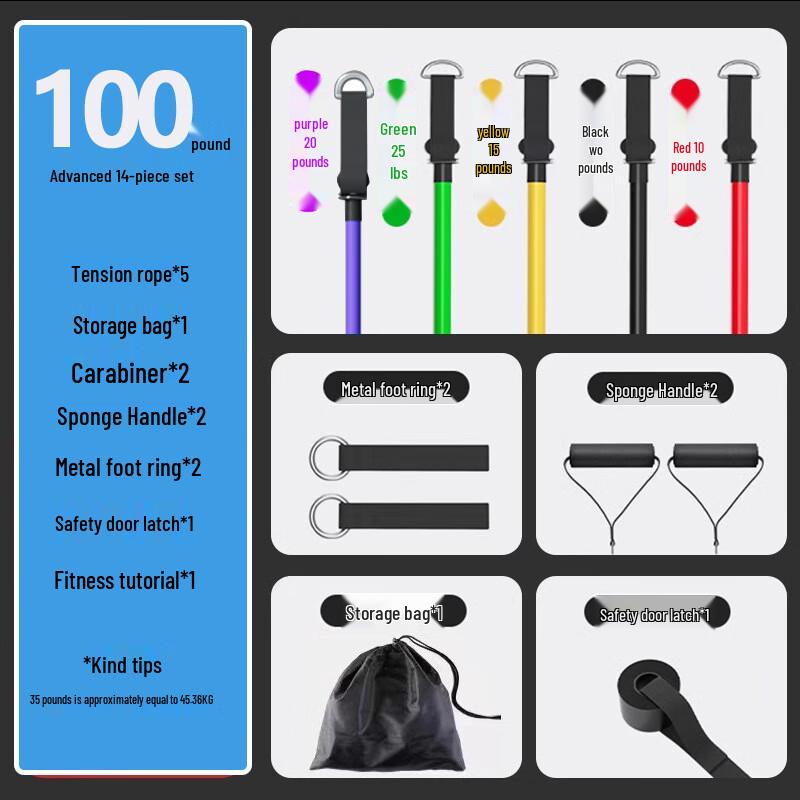 WEZHO Multi-functional Resistance Band Set