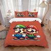 Mario Luigi Avontuur Print 3-delig Beddengoed Set Dekbedovertrek Met 2 Kussenslopen Huis Verjaardagscadeau