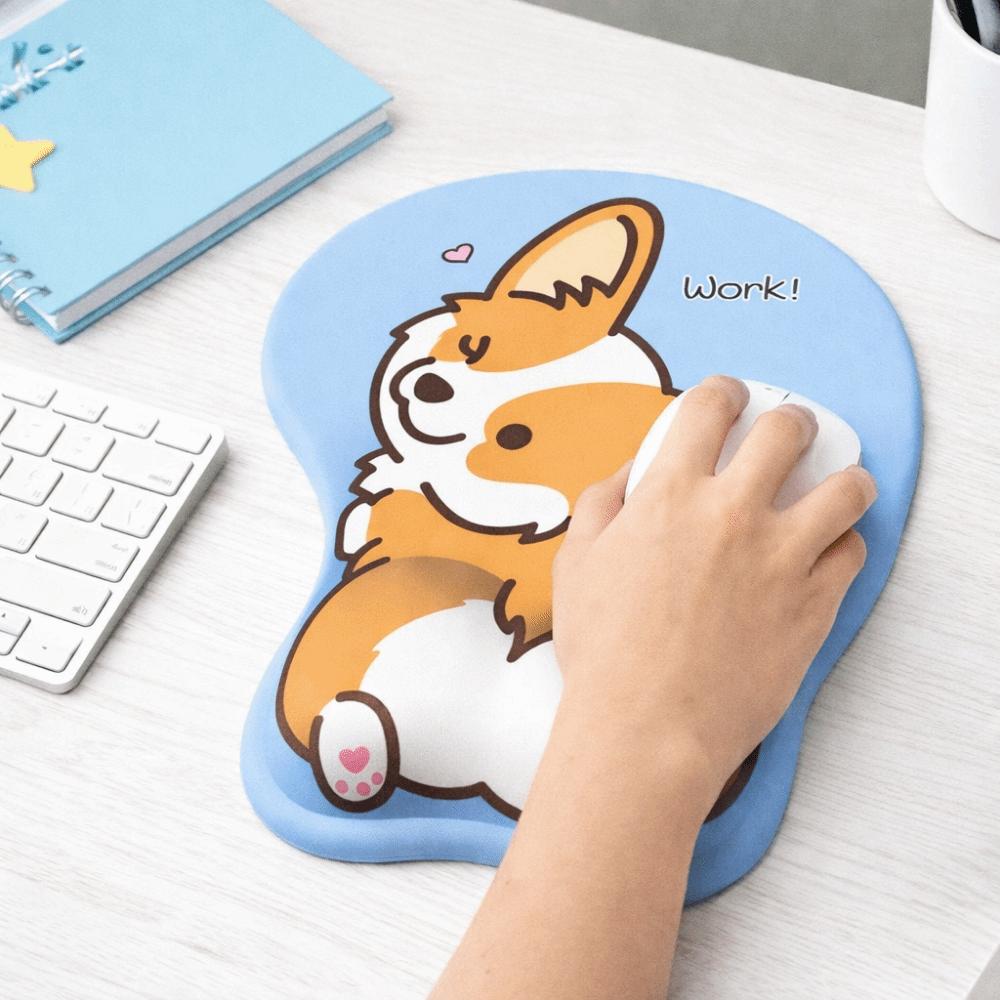 Ergonomický design Silikonová ochrana zápěstí Pohodlná podložka pod dlaně Myš Počítačová klávesnice