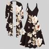 3D  Printed  Set Dress Coat ,  Double Spelling with Diverse Colors and Shapes  Fashion Print,suitable for Various Scene Fashion Styles