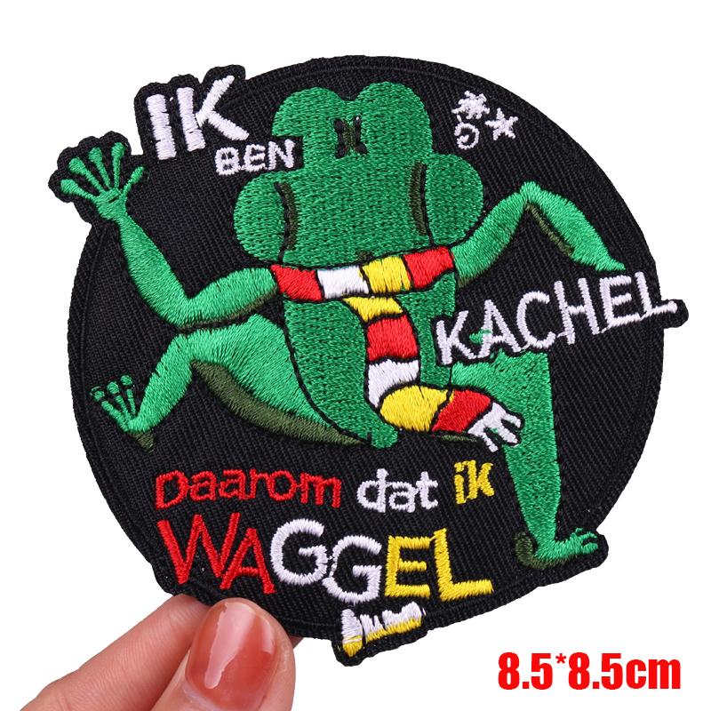 DIY-Aufnäher Niederlande Oeteldonk-Emblem Gestickte Aufnäher für Kleidung Niederländischer Karnevals-Aufnäher Aufbügel-Aufnäher für Kleidung