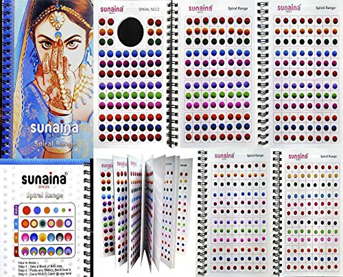 SUNAINA (original) Spiral DOUBLESHADE Multicolour Bindi Book For Women Pack Of 1