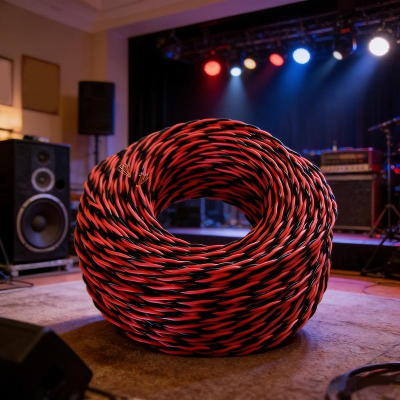Twist Servo Auditory Extension Cable 1.0mm² Speaker Cable For Home Theater And Stage with Double Shielding