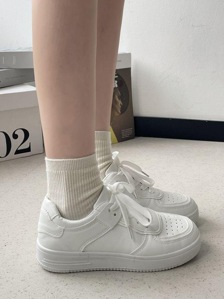 White Little White Shoes Women's Spring and Autumn 2025 New Sports Shoes Versatile Japanese College Style European Goods Casual Board Shoes Students