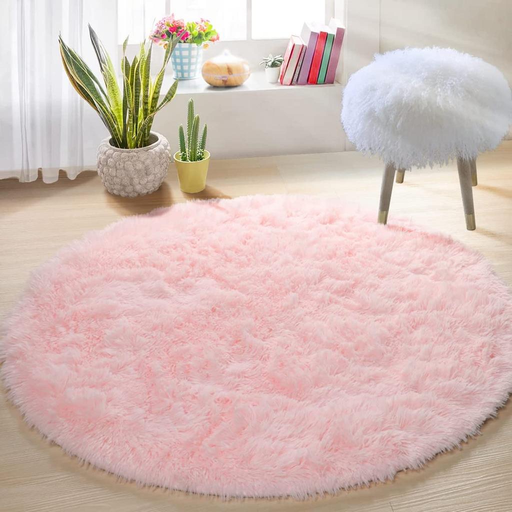 Carpet Round Carpet Rug Carpet Washable Rug Carpet Hot Carpet Antibacterial Odor Resistant Flan that is gentle to the touch Foldable type that can be