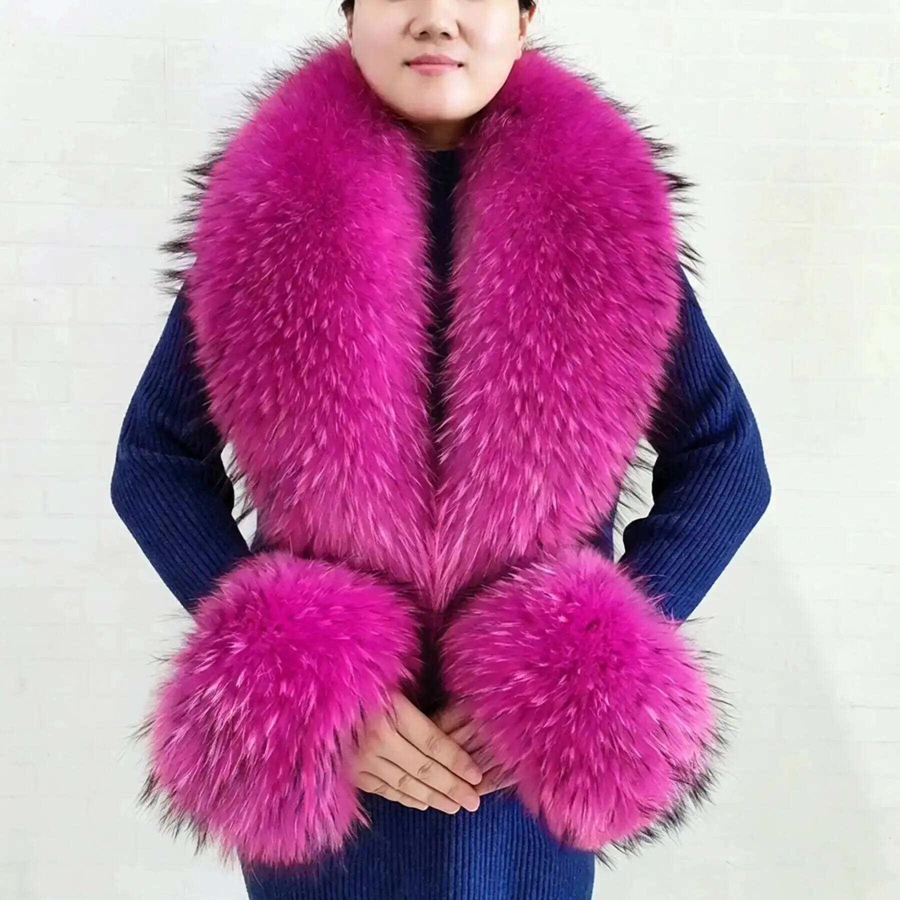 Genuine Natural Fox Fur Collar And