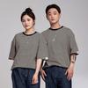 APOSTROPHE COMMA Sleeve Point Stripe Short Sleeve T-Shirt (Black)