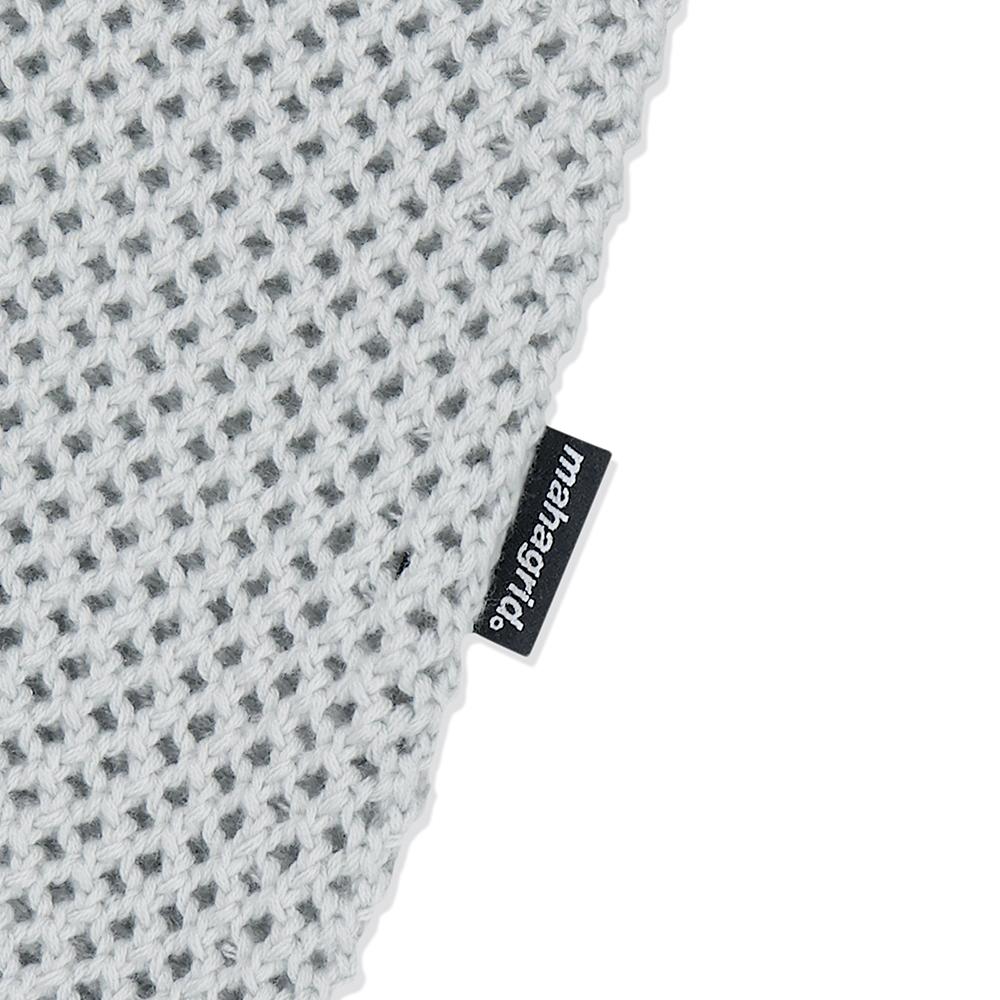 MAHAGRID Basic Logo Mesh Knit Gray(Mg2Dsmk600A)