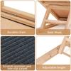 Adjustable Dog Ramp Pet Wooden Folding Dog & Cat Stair for Car Sofa Couch High Bed Non Slip Carpet Surface 2/4 Levels Height Adjustable