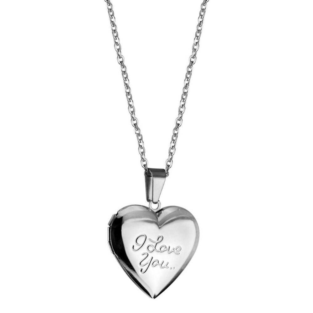 

DIY Love Envelope Necklace Heart Lovers Choker Necklace Trendy Pendant Sweater Chain Girls серебряный