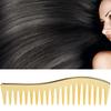 No Handle Wide Tooth Comb Large Size Gold Color Detangling Comb Wide Tooth Design Professional Salon Comb Home Use