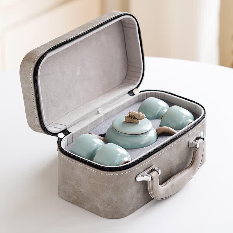 Minimalist Ceramic 5-Piece Tea Set