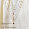 December Birthstone Rhinestone Pendant Necklace - European Women's Fashion