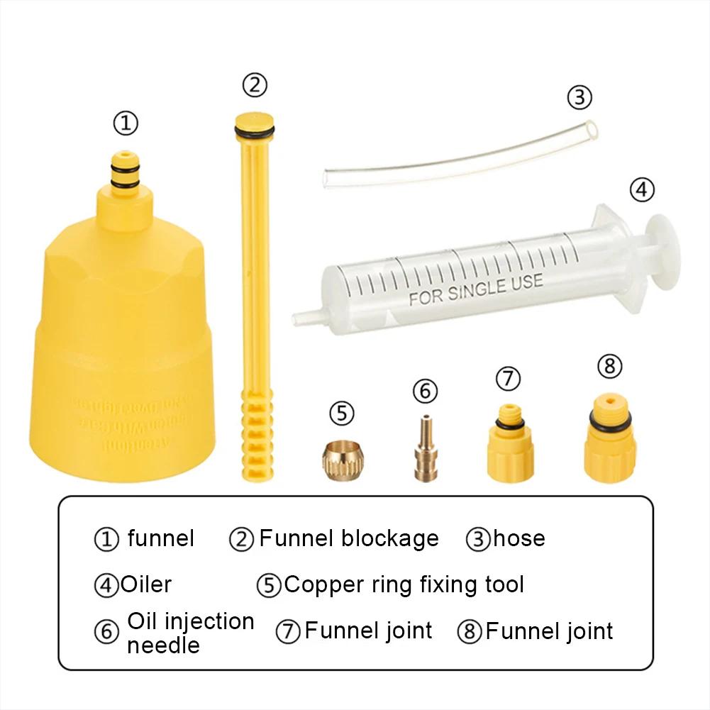 

1-2Set Bicycle Brake Fluid Mineral Oil Bleed Kit Cycling Maintenance Mountain Bike for Shimano Brake Oil Injector Changer Tools 1set