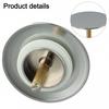 72mm Brass Bathtub Stopper with Double Seal Adjustable Height Drain Valve
