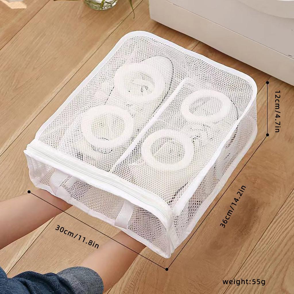 Washing Machine Shoes Laundry Bag Mesh Clothes Washing Bag Travel Storage Bags Anti-deformation Protective Shoes Organizer
